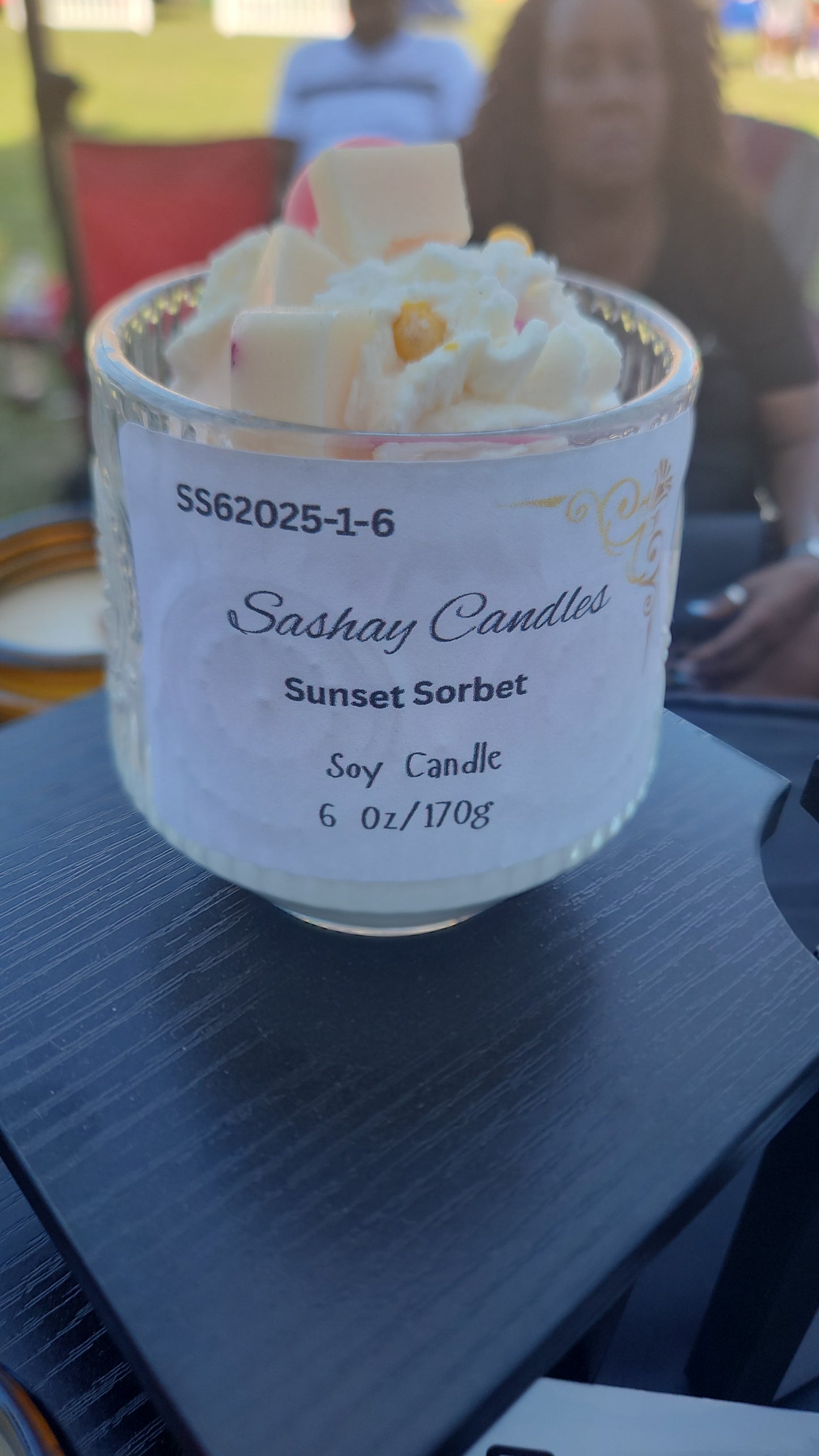 Sunset Sorbet Scented Soy Candle