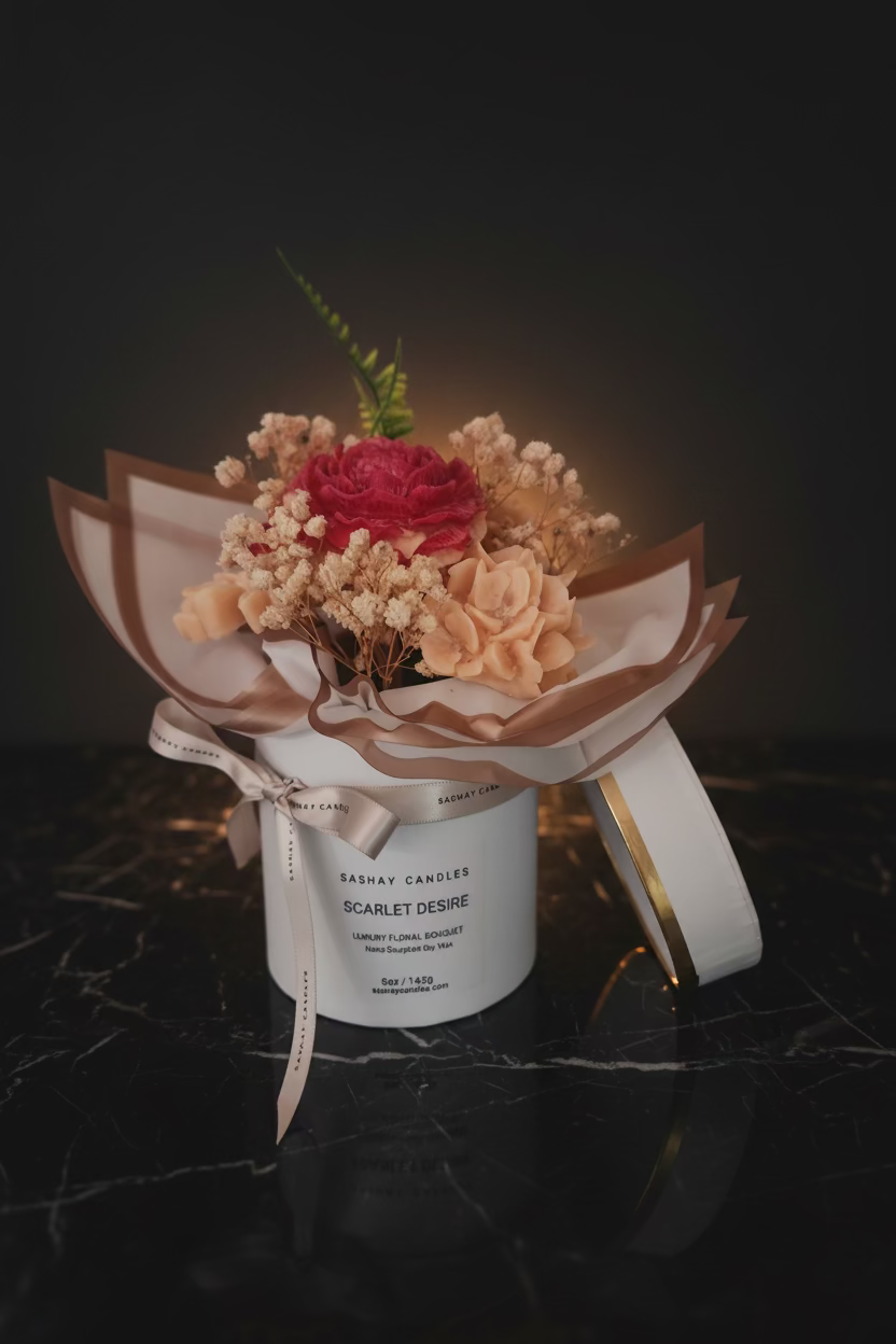Scarlet Desire Scented Soy Wax Melt Arrangements