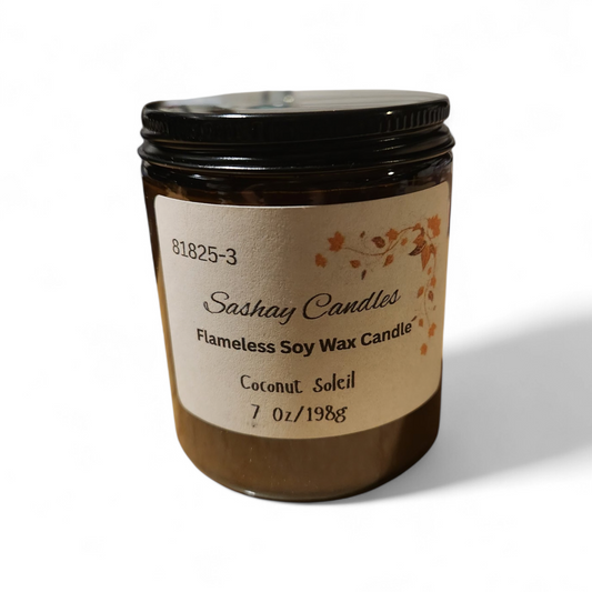 Coconut Soleil Scented Soy Candle - Wickless
